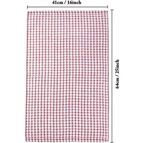 Kitchen Dish Towels, 16 Inch x 25 Inch Bulk Cotton Kitchen Towels, 6‎ Pack - Picture 2 of 5